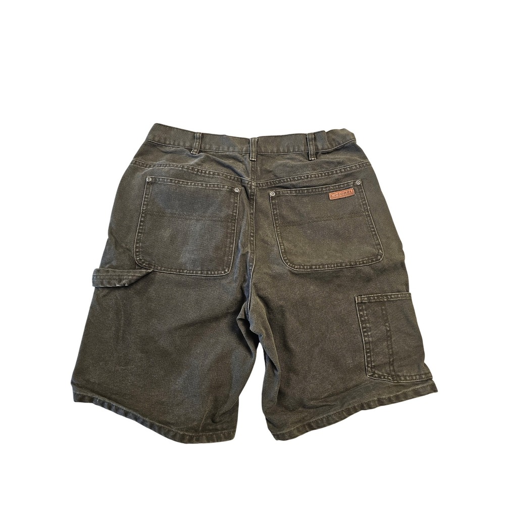 Sorel Mens Canvas Utility Carpenter Shorts‎  Green Size 32 Workwear 10 Inseam